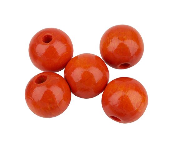 Holzperlen, Ø 12 mm, 30 Stück