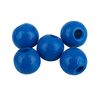 Holzperlen, Ø 6mm, ca. 125 Stück Blau