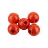 Holzperlen, Ø 8 mm, 85 Stück Orange