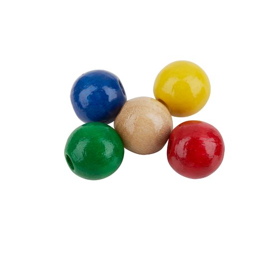 Holzperlen, Ø 8 mm, 85 Stück