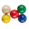 Holzperlen, Ø 10 mm, ca. 50 Stück Bunt