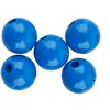 Holzperlen, Ø 10 mm, ca. 50 Stück Blau