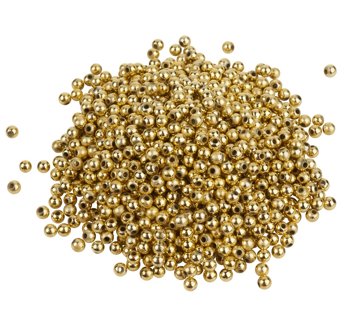 VBS Wachsperlen, Ø 4 mm, 1.000 Stück - Gold