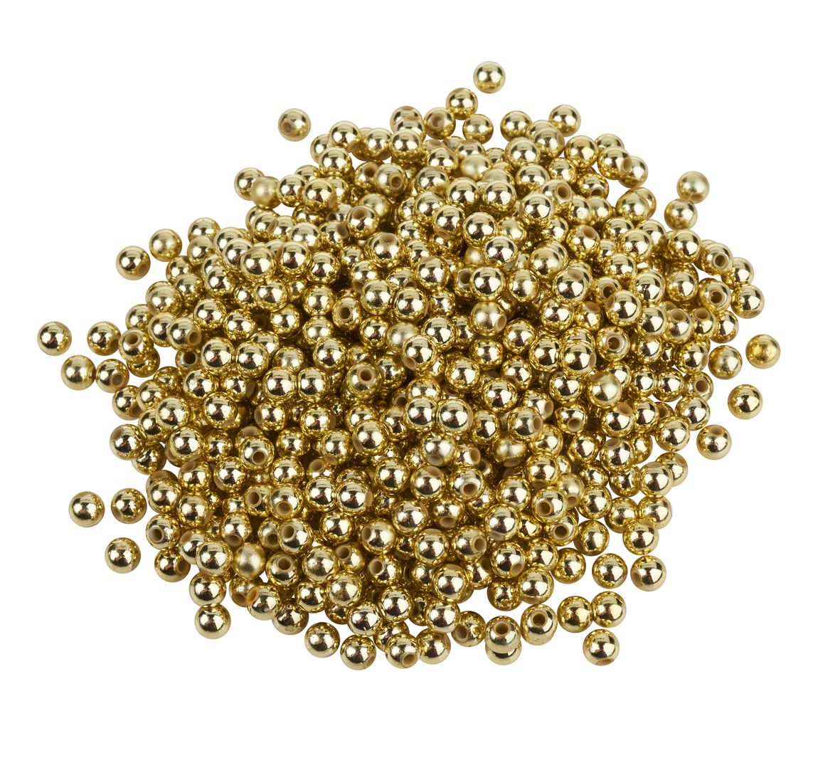 VBS Wachsperlen, Ø 6 mm, 600 Stück - Gold
