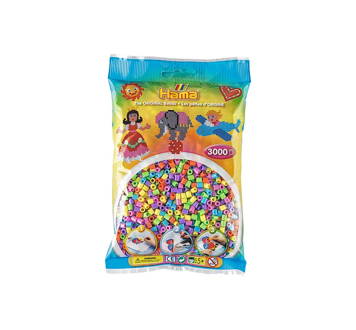 Hama-Perlen "Pastell", 3.000 Stück