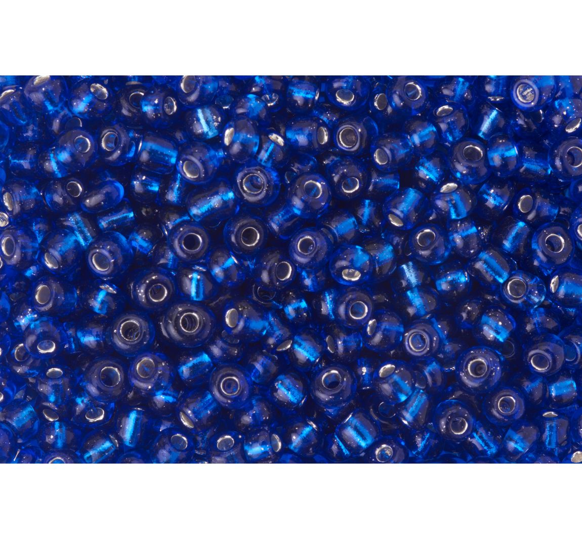 Rocailles "Silverline" - Dunkelblau
