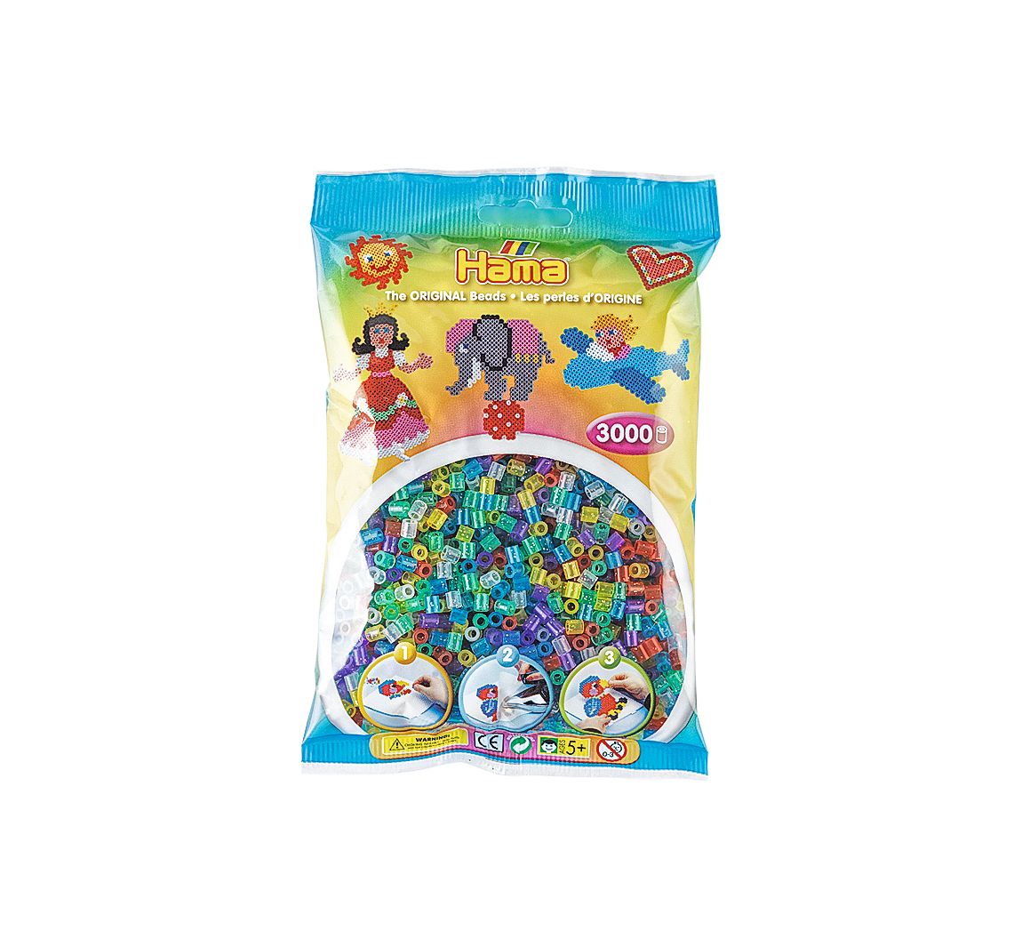 Hama-Perlen "Glitter", 3.000 Stück