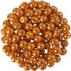 Glaswachsperlen, Ø 4 mm, 100 Stück Hellorange