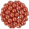 Glass wax beads, Ø 6 mm, 55 pieces dark Orange