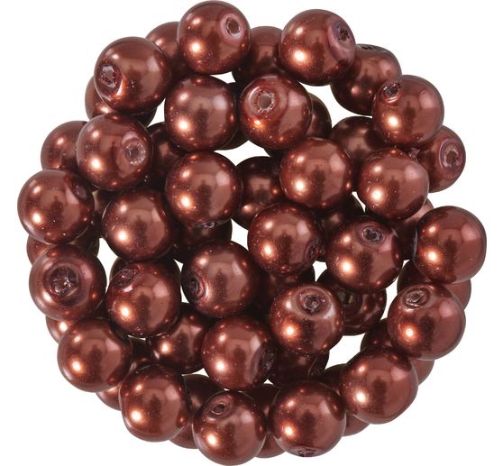 Glaswachsperlen, Ø 6 mm, 55 Stück