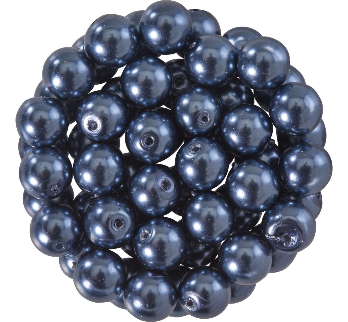 Pracht Glaswachsperlen, Ø 6 Mm, 55 Stück - Anthrazit