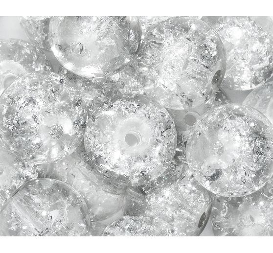 Glitzerperlen, Ø 8 mm, 20 Stück