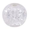 Glitzerperlen, Ø 8 mm, 20 Stück Kristall