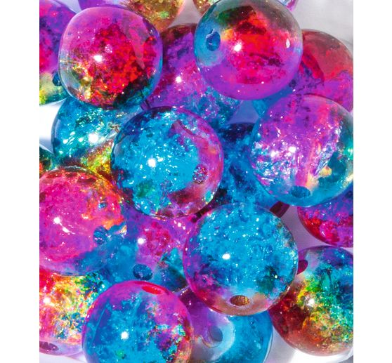 Glitzerperlen, Ø 8 mm, 20 Stück