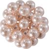 Glaswachsperlen, Ø 8mm, 25Stk., goldgelb (hellorange) Hellrosa