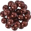 Glaswachsperlen, Ø 8mm, 25Stk., goldgelb (hellorange) Schokobraun