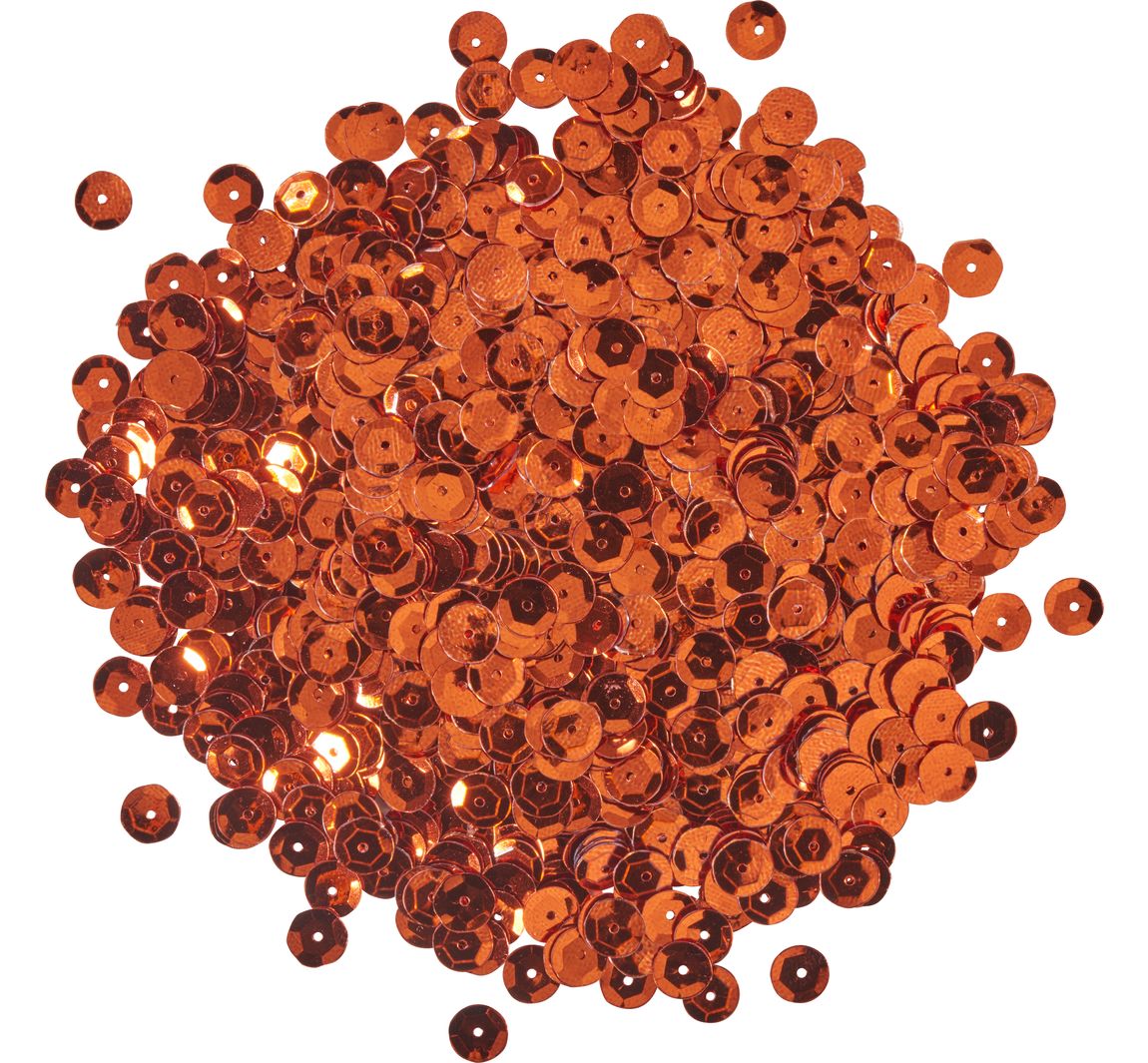 Pailletten gewölbt, Metallic - Rost-Metallic