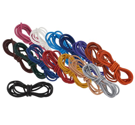 Lederband rund, Ø 1 mm