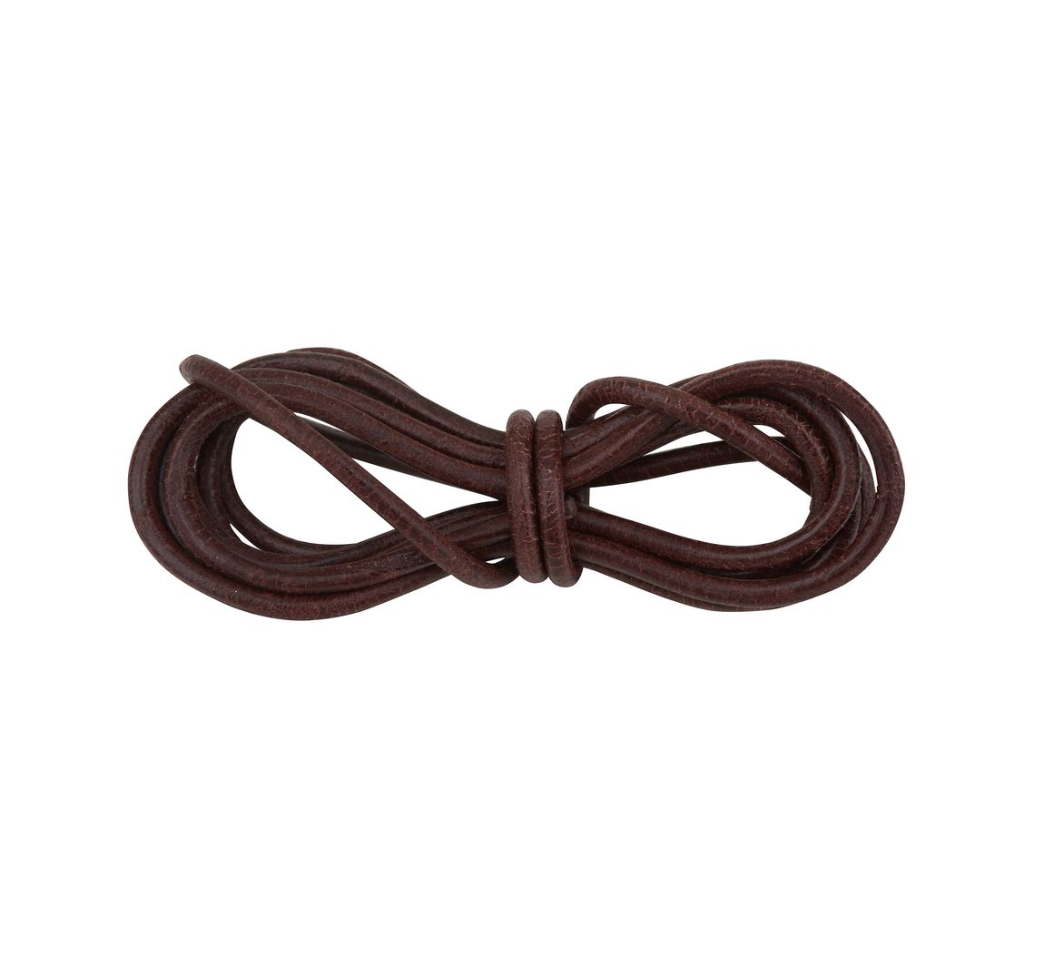 Lederband rund, Ø 2 mm - Braun