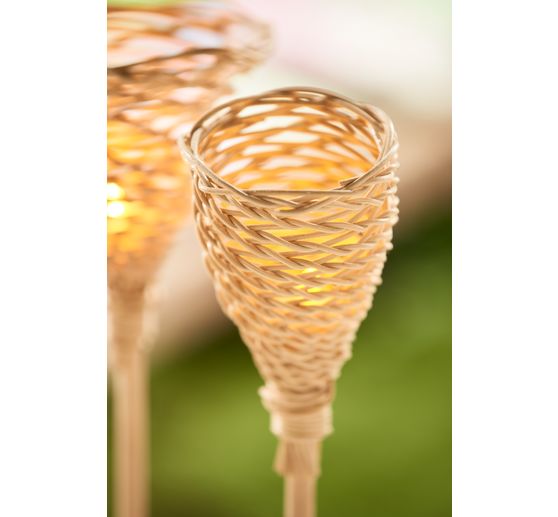 VBS Rattan cane natural, blue tape, Ø 2,0 mm