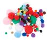 Pompons "Farben & Größen Mix", 100 Stück