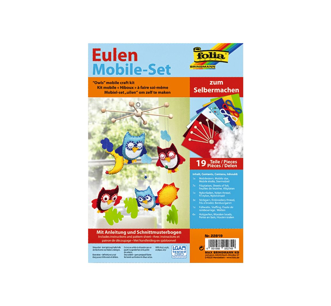 Mobilé-Bastelset "Eulen"