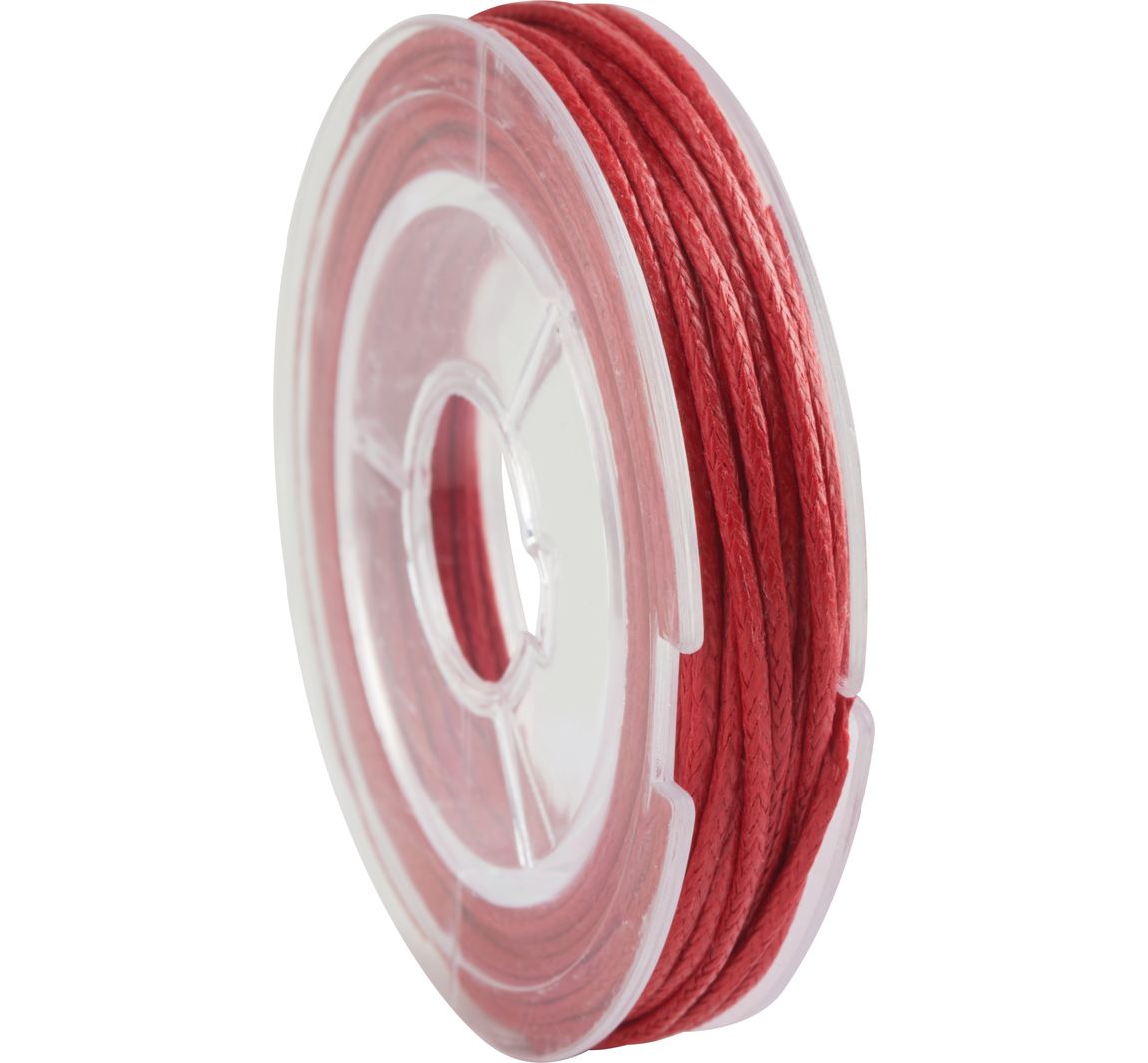 Schmuckkordel, 5 m x 1mm - Rot