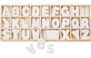 VBS Holz-Buchstaben-Set "Sortiert - Weiß", 156 Stück