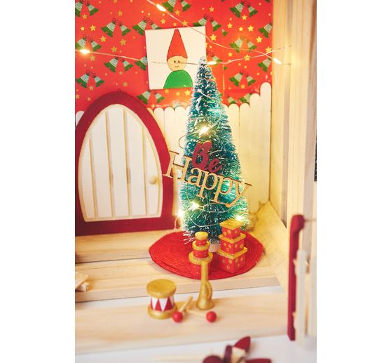 VBS Miniatur Tannenbaum, 16er-Set, beschneit