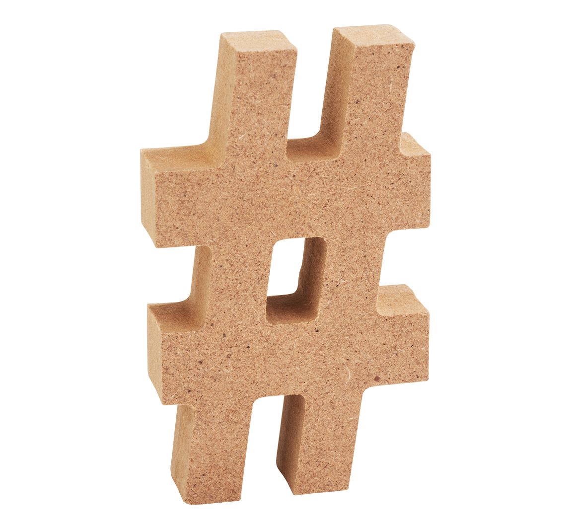 VBS MDF Buchstaben - Zeichen "#"