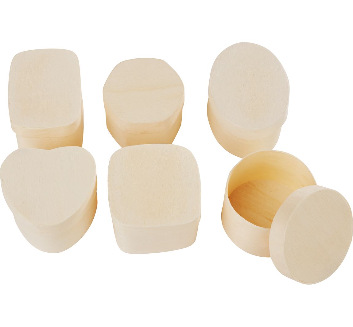 VBS Spanschachteln "Formen", 6er-Set