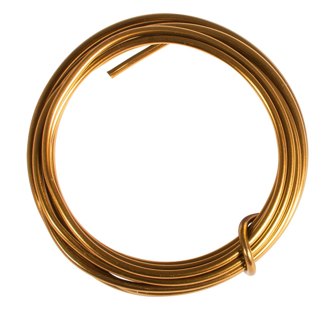 Alu-Draht, 2 mm - Gold