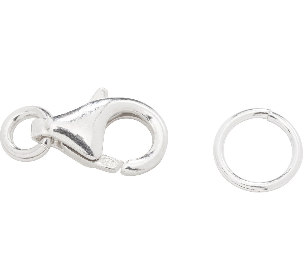 Karabinverschluss, 925er Sterling-Silber