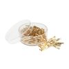 Glasstifte twisted, 15 mm Gold