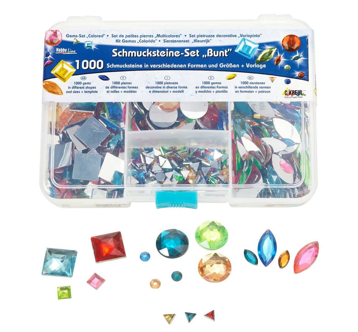 KREUL Schmucksteine-Set "Bunt"