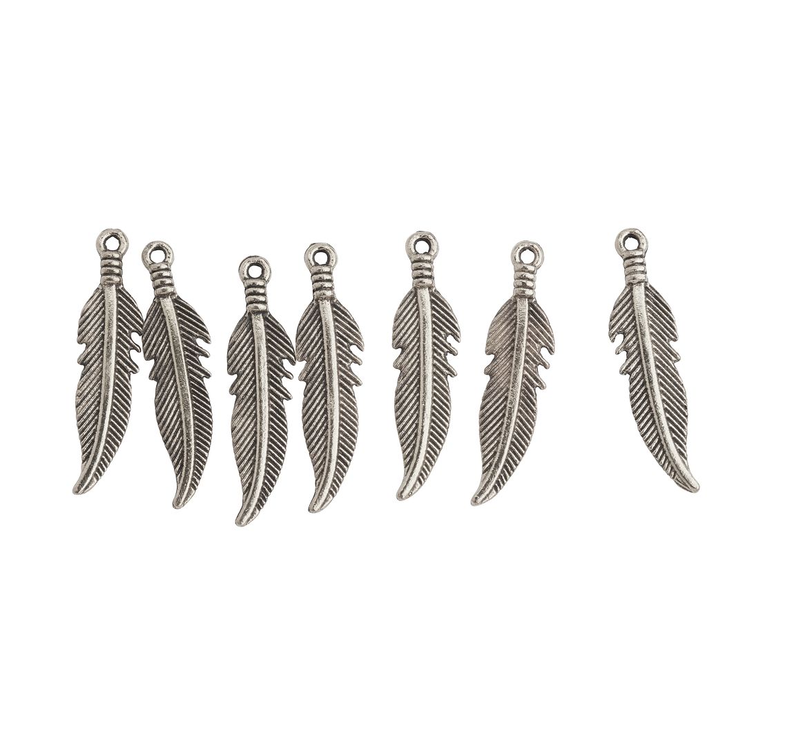 Uit Charms-Anhänger "Federn" - Silber