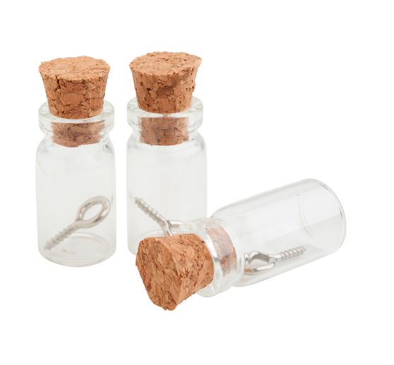 Anhänger Glasflasche
