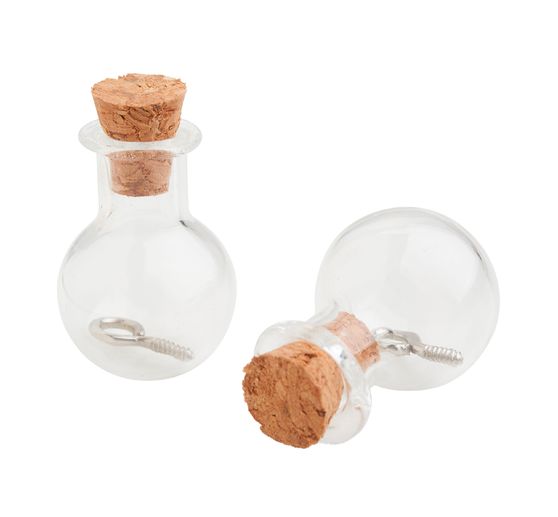 Anhänger Glasflasche