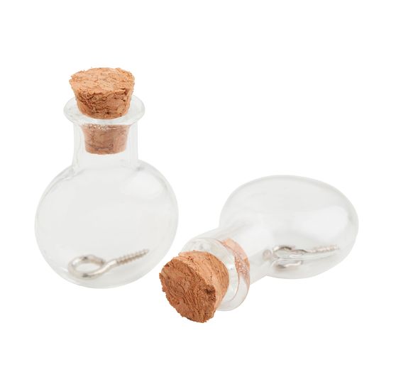 Anhänger Glasflasche