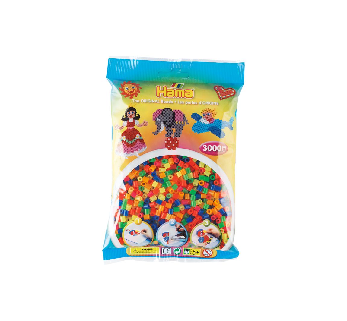 Hama-Perlen "Neon", 3.000 Stück