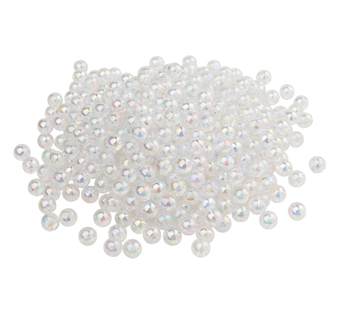 VBS Perlen "Klar-Irisierend", 250 g - Ø 10 mm