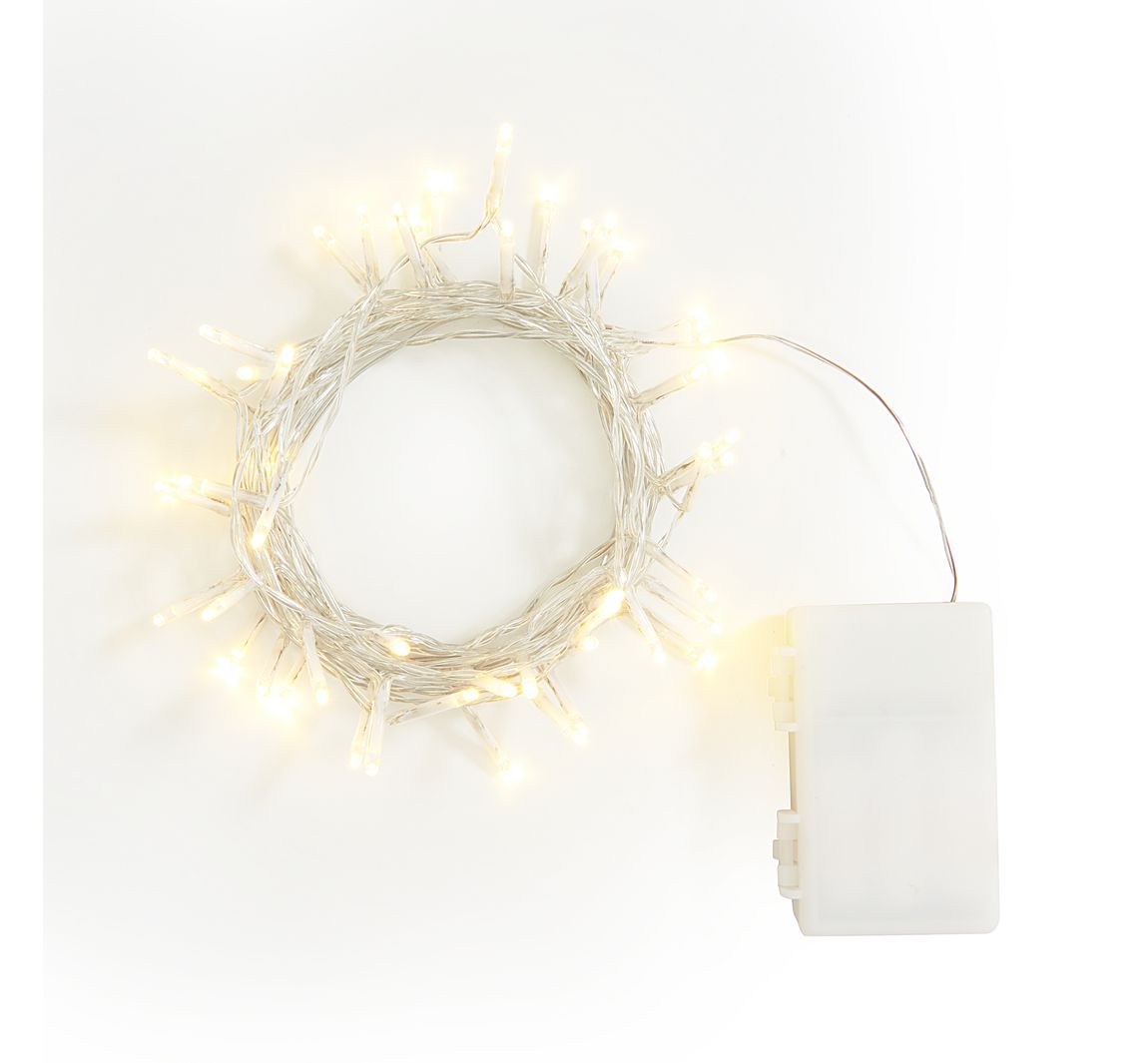 VBS Outdoor Mini LED Lichterkette, mit Timer 6/18 Std. - 50 LEDs
