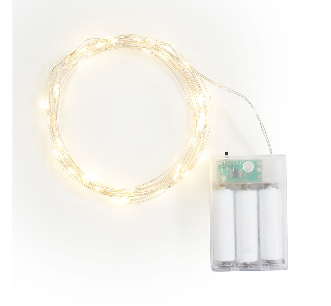 VBS Micro-LED-Lichterkette "40 LEDs", mit Timer