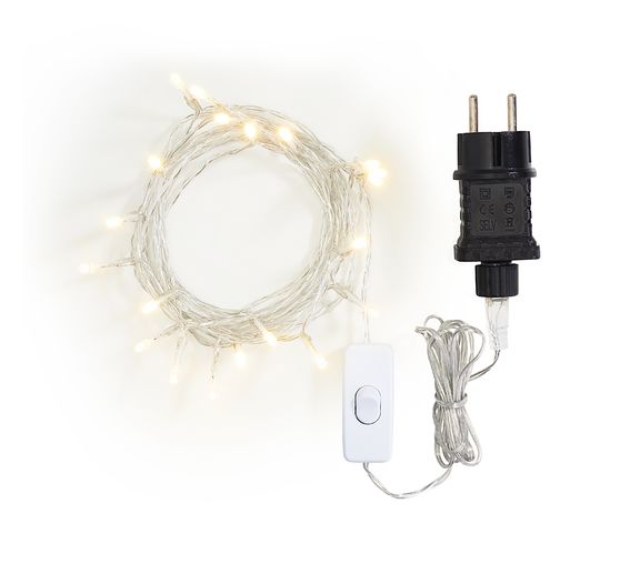 VBS LED-Lichterkette mit Schalter, 20 LEDs