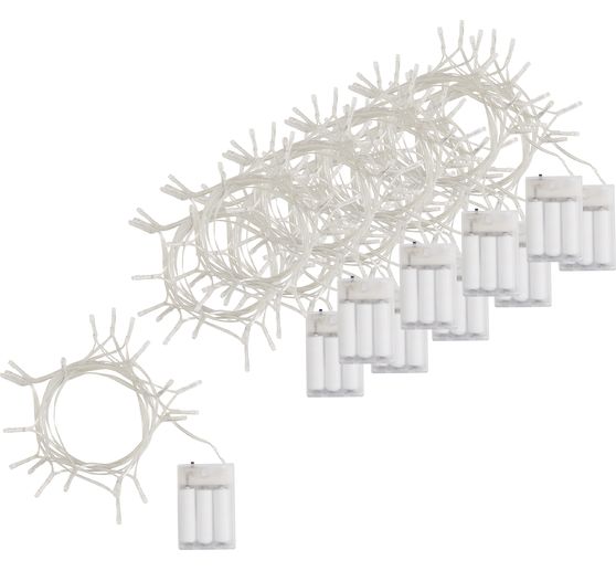 VBS LED-Lichterketten "20 LEDs", 10 Stück