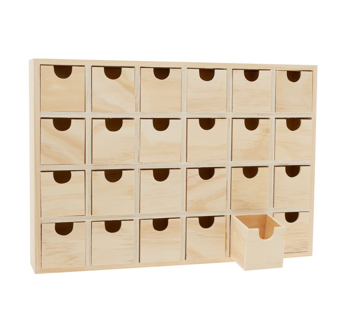 VBS Mini-Kommode / Adventskalender mit 24 Schüben