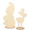 Stehfiguren "Schneemann und Elch"