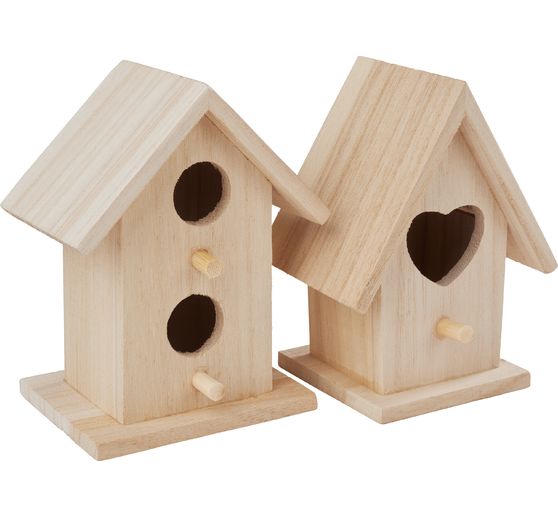 VBS Decorative birdhouses "Minis", set of 2