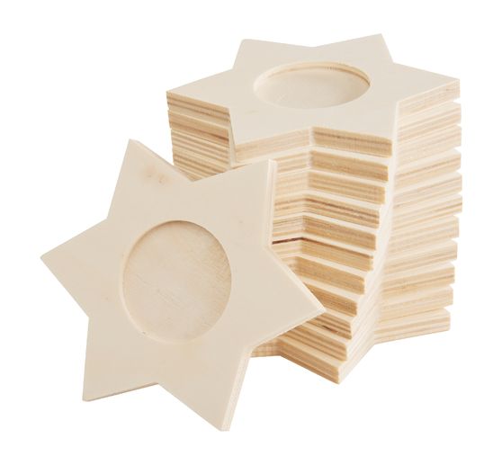 VBS Tealight holder "Star", 12 pieces