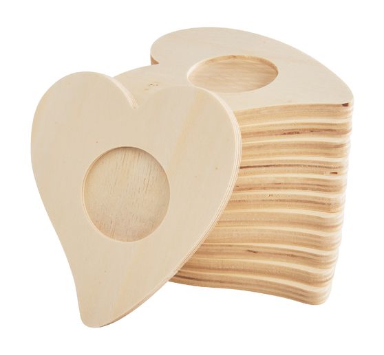 VBS Tealight holder "Heart", 12 pcs.